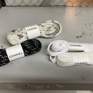 Grouping of Chanel laces print and solid